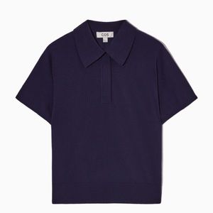COS Lightweight Knitted Polo Shirt